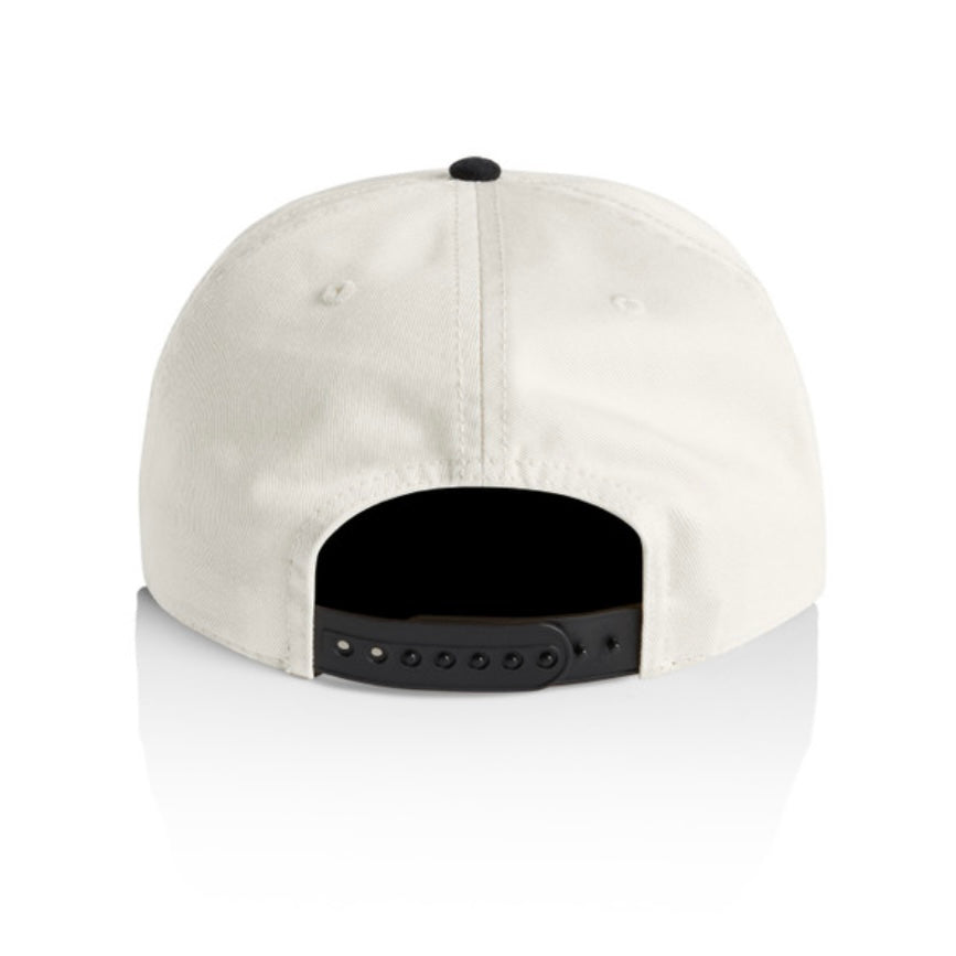 2 Tone Cream/Black Embroidered SnapBack