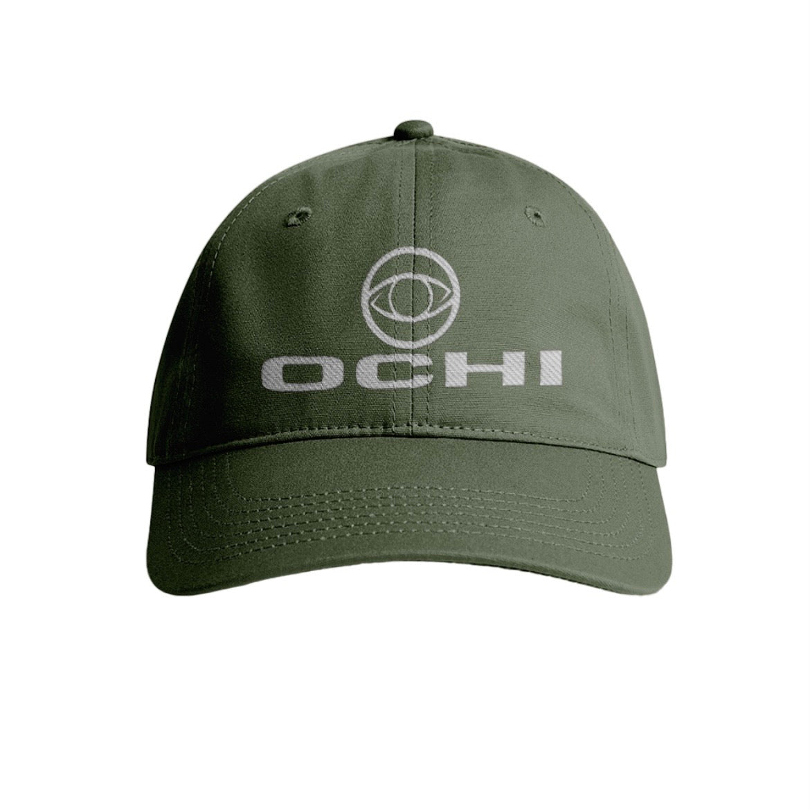100% organic cotton 6 panel “Dad Style Caps” with embroidered front logo