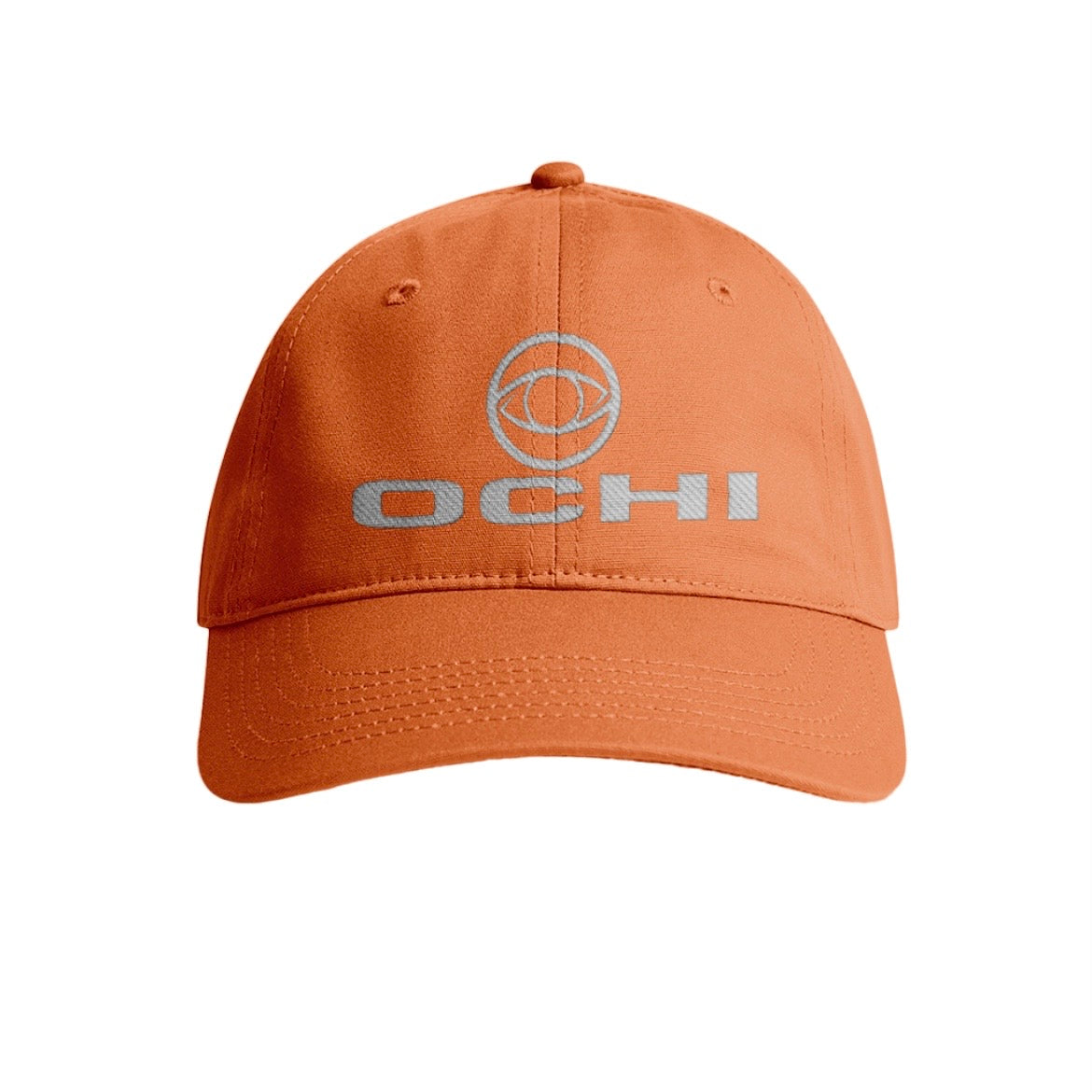 100% organic cotton 6 panel “Dad Style Caps” with embroidered front logo