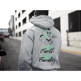 ONE EARTH, ONE FAMILY Super-Heavyweight Heather Grey Hoodie