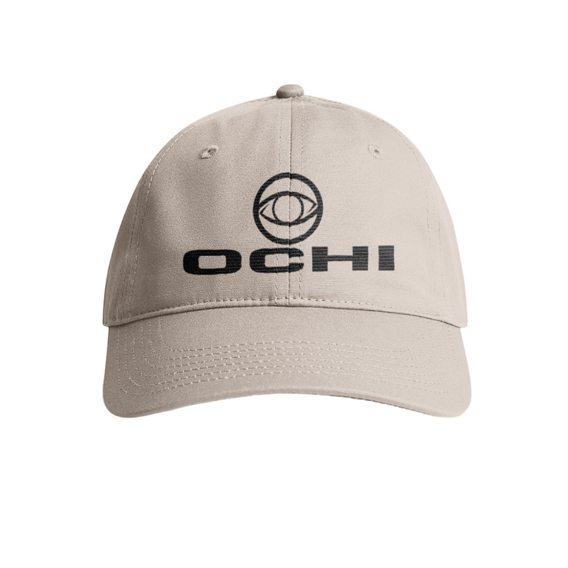 100% organic cotton 6 panel “Dad Style Caps” with embroidered front logo