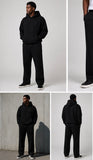 Heavyweight Black/Black Straight Legged Joggers