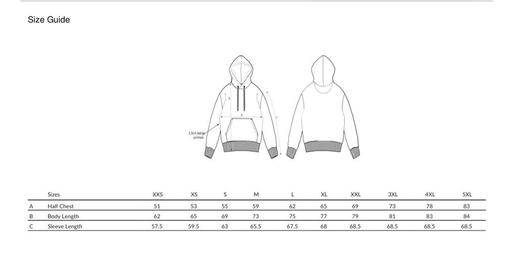 OCHI Unisex Slate Box Logo Heavy Medium Fit Hoodie