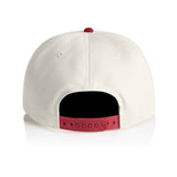 2 Tone Cream/Red Embroidered SnapBack