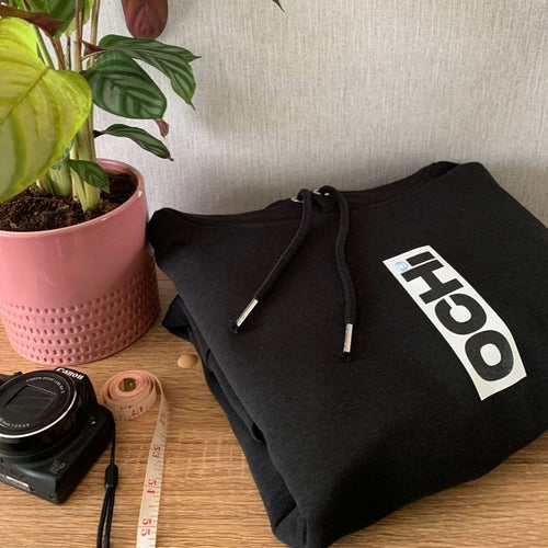 OCHI Unisex Black Box Logo Heavy Hoodie