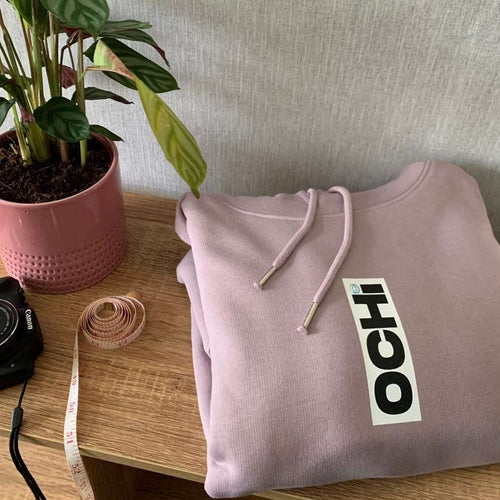 OCHI Unisex Lilac Box Logo Heavy Hoodie