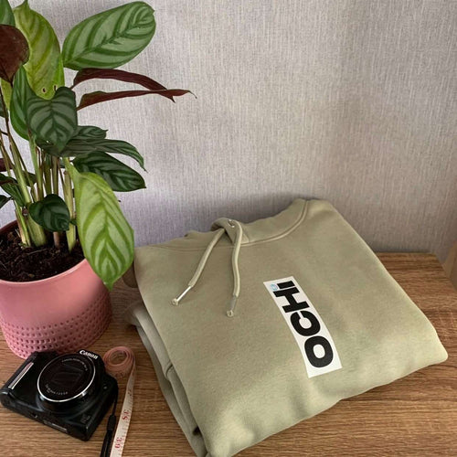 OCHI Unisex Sage Box Logo Heavy Hoodie