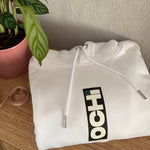 OCHI Unisex White Box Logo Heavy Hoodie